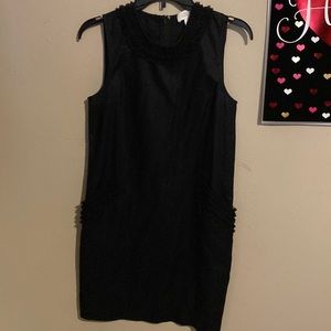 Ann Taylor LOFT size 2 black dress with zipper back and packets ,hardly worn